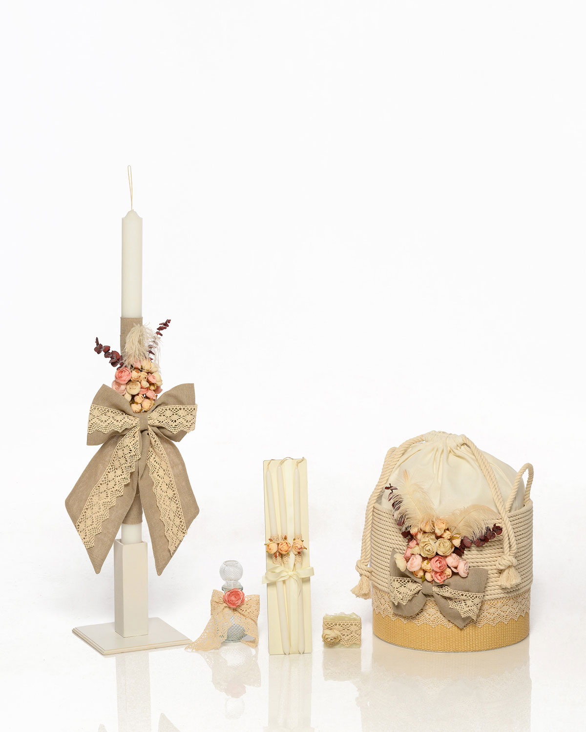 Σετ Βάπτισης με Θέμα Λουλο΄ύδια 7Τμχ