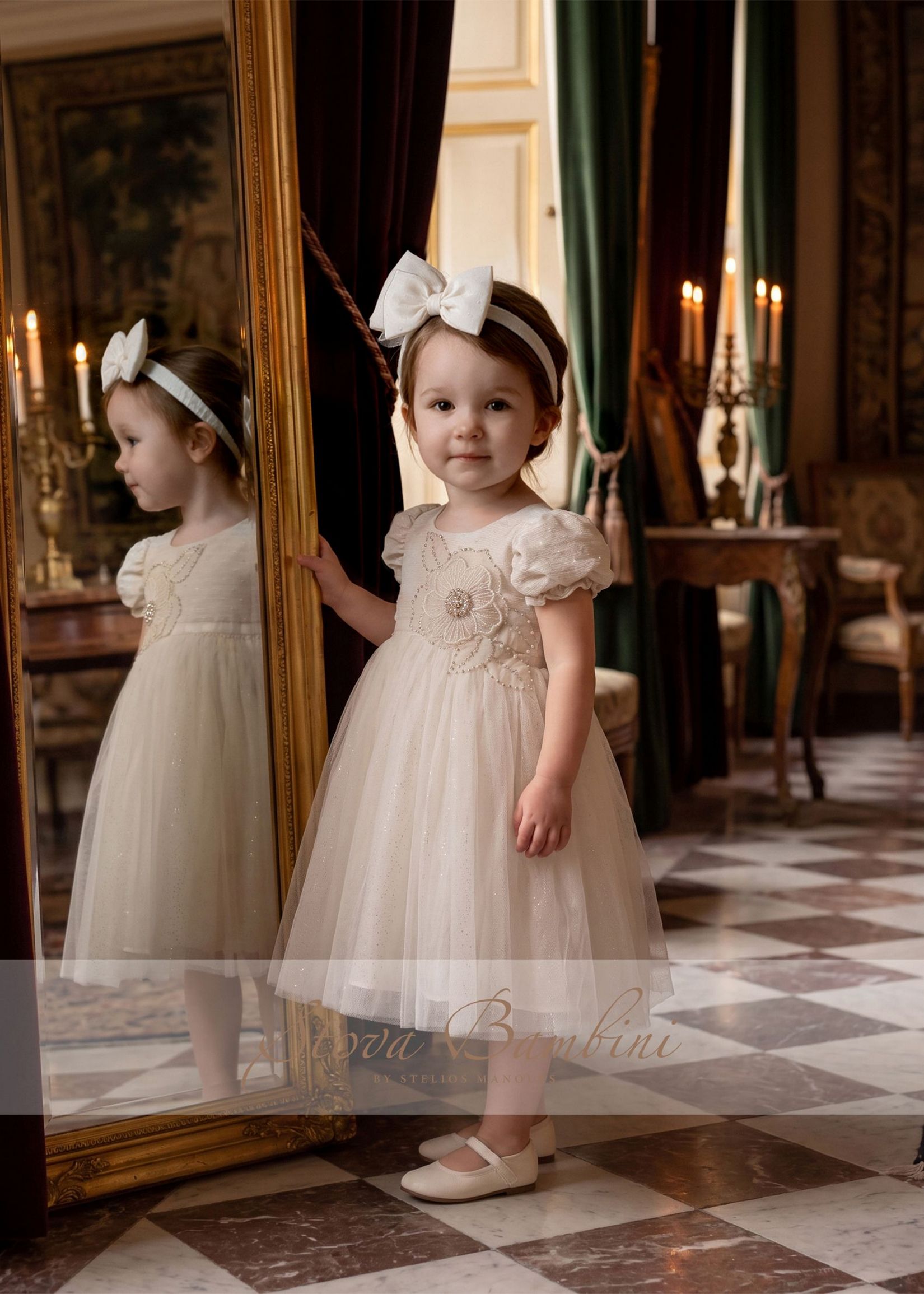 Φόρεμα Βάπτισης Stova Bambini Offwhite AW26/27G1 