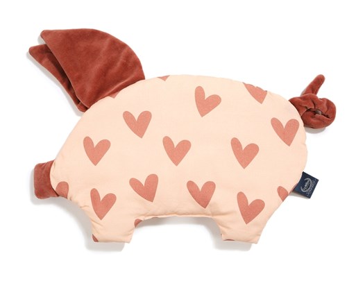 SLEEPY PIG COTTO HEARTBEAT PINK