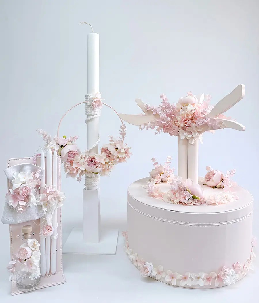 Σετ βάπτισης Just Flowers Μανάκου 8τμχ 