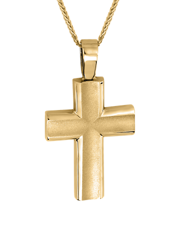 Χρυσός Ανδρικός Σταυρός 14 Καράτια