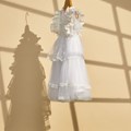 Φόρεμα Βάπτισης Λευκό Ρομαντικό Radu RG1001
