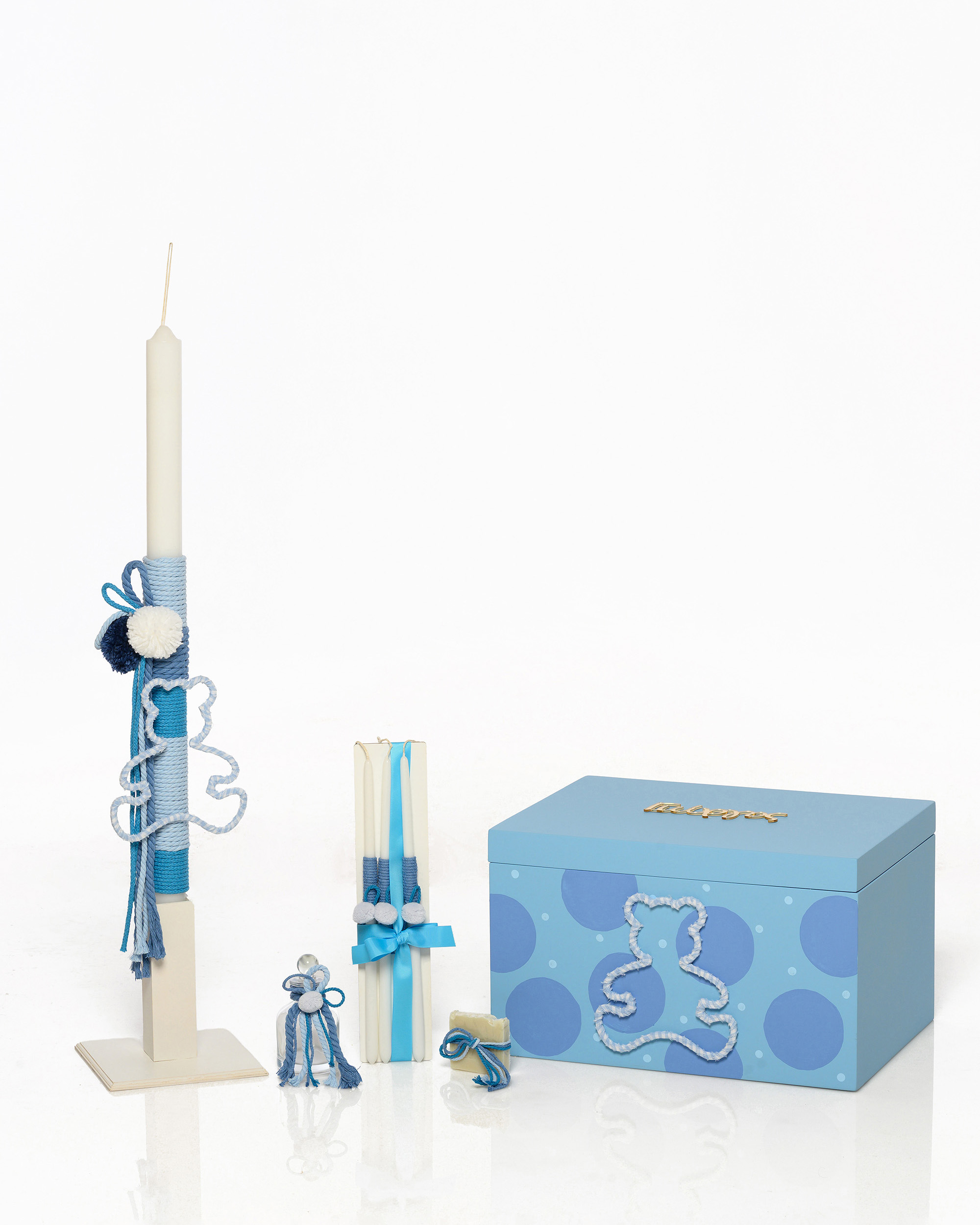 Σετ Βάπτισης Αρκουδάκι 7Τμχ