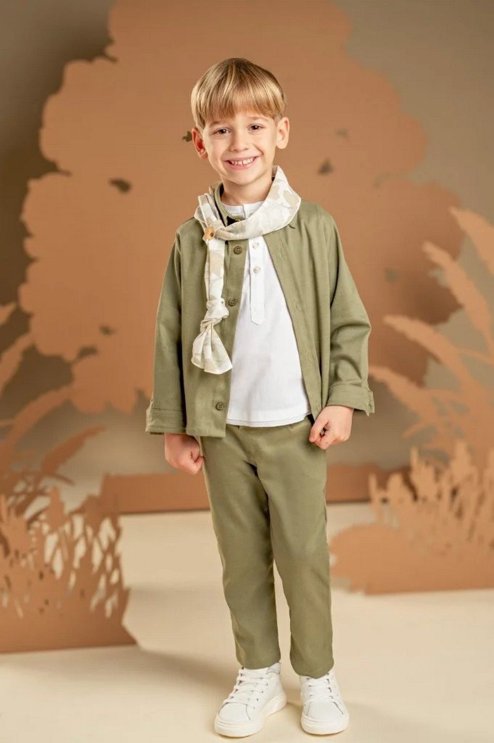 Casual Ρούχο Βάπτισης Χακί 126.26 Babybloom