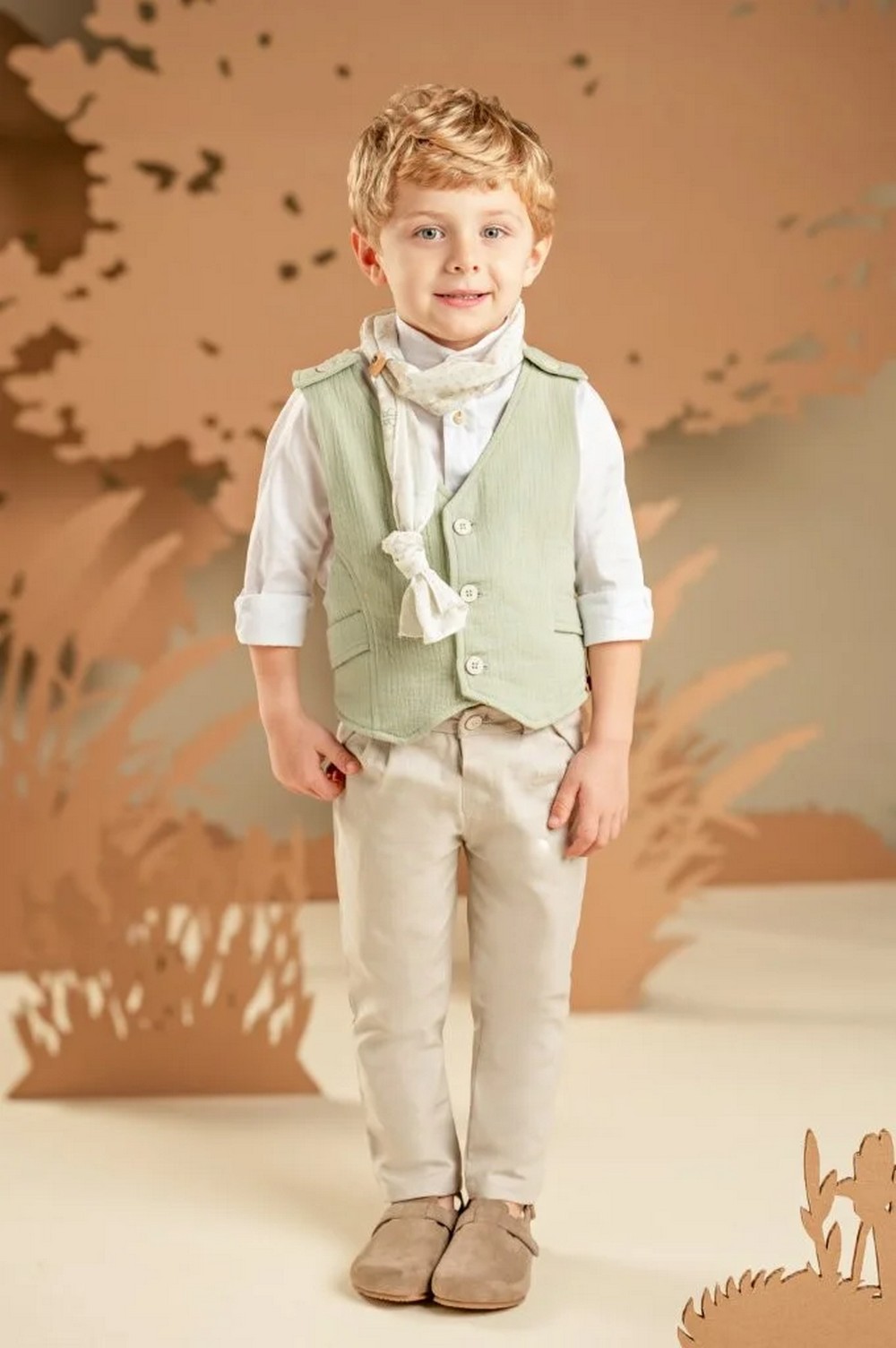 Βαπτιστικό Ρούχο Μπεζ Μέντα 126.36 Babybloom