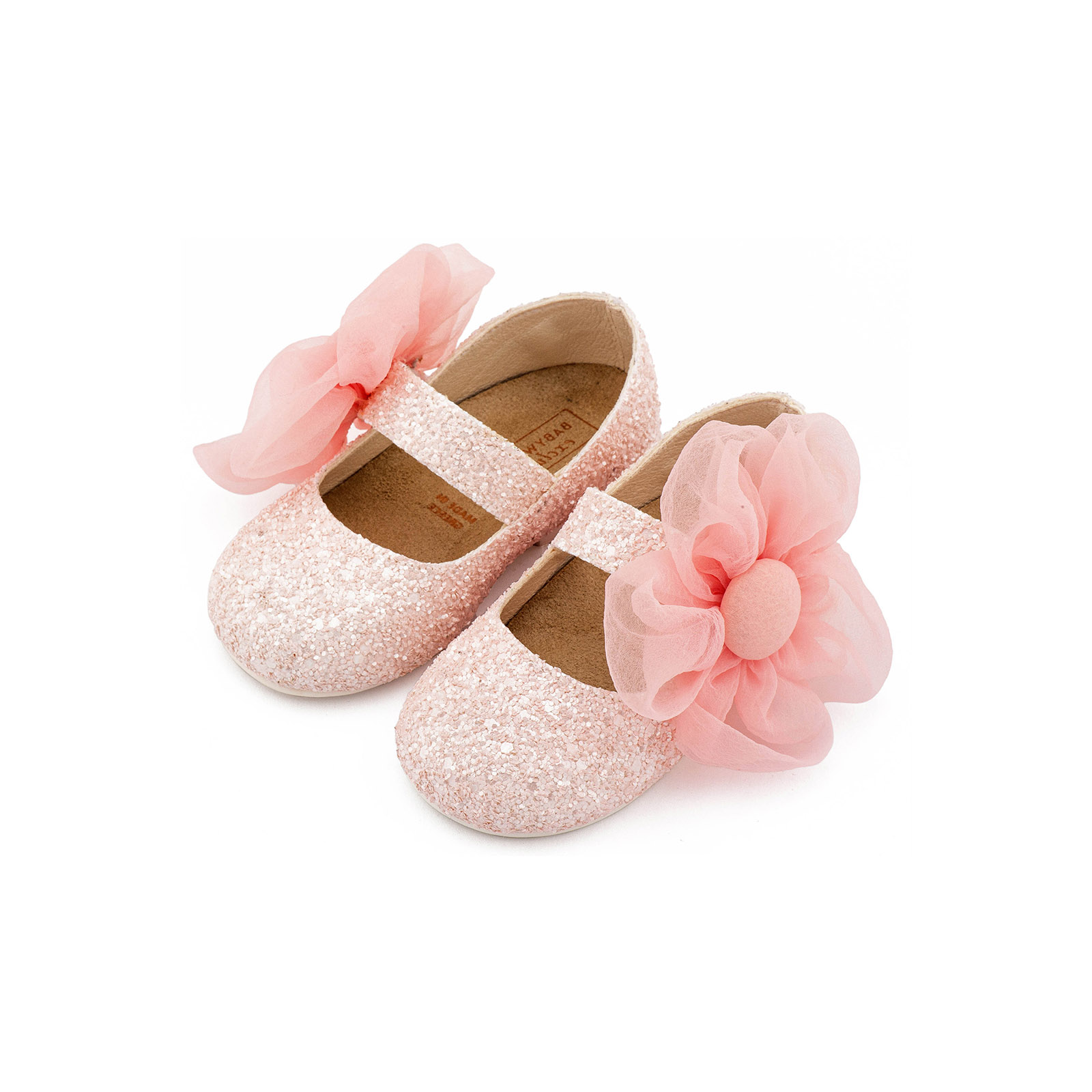 Ροζ Βαπτιστικό Γοβάκι EXC5899 Babywalker