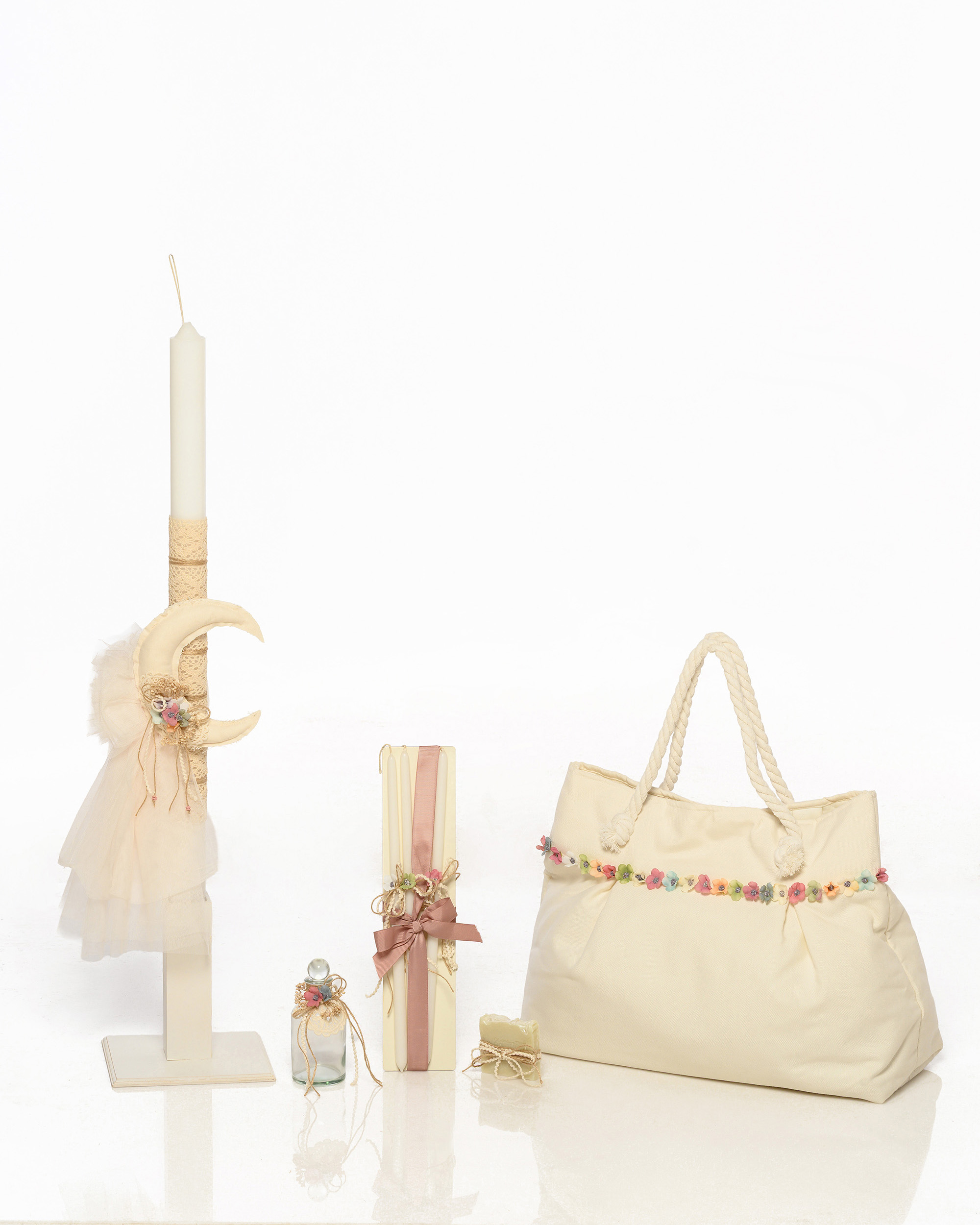 Σετ Βάπτισης με Θέμα Φεγγάρι 7Τμχ