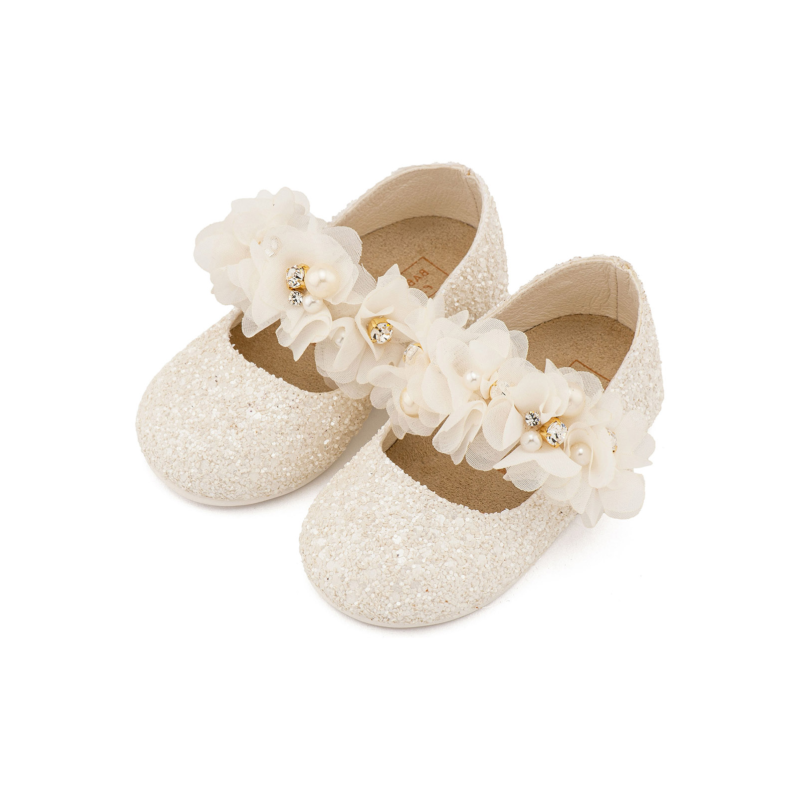 Εκρού Γοβάκι Βαπτιστικό LU6118 Babywalker