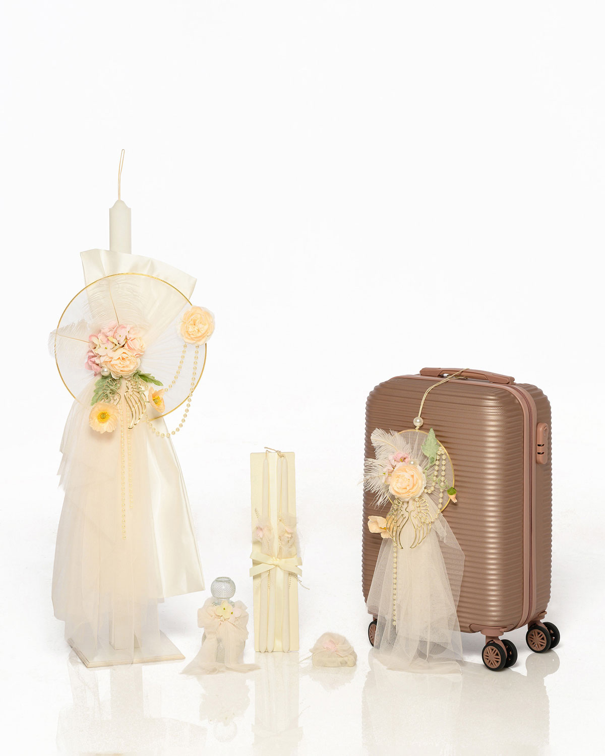 Σετ Βάπτισης με Θέμα Φτερά Αγγέλου 7Τμχ