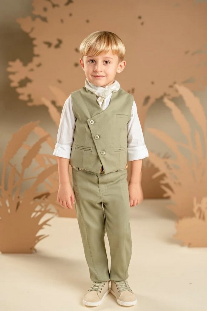 Βαπτιστικό Ρούχο Λαδί 126.48 Babybloom