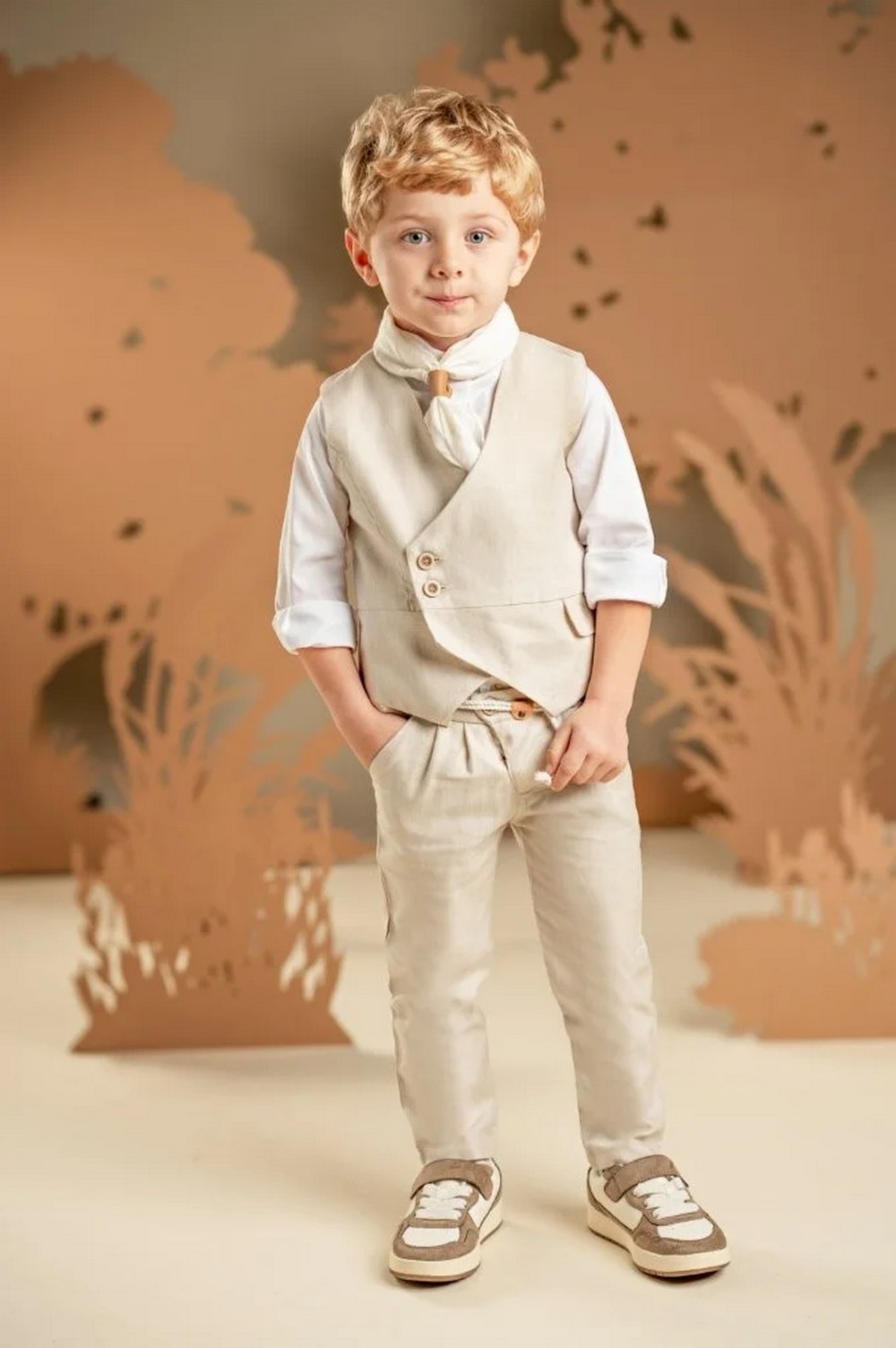 Βαπτιστικό Ρούχο Μπεζ 126.04 Babybloom